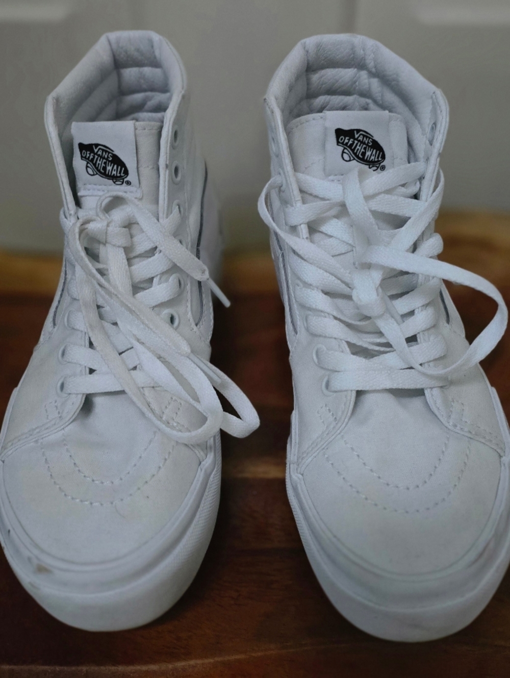 Vans All-White High-Top Skate White Women Sneakers Size 7
